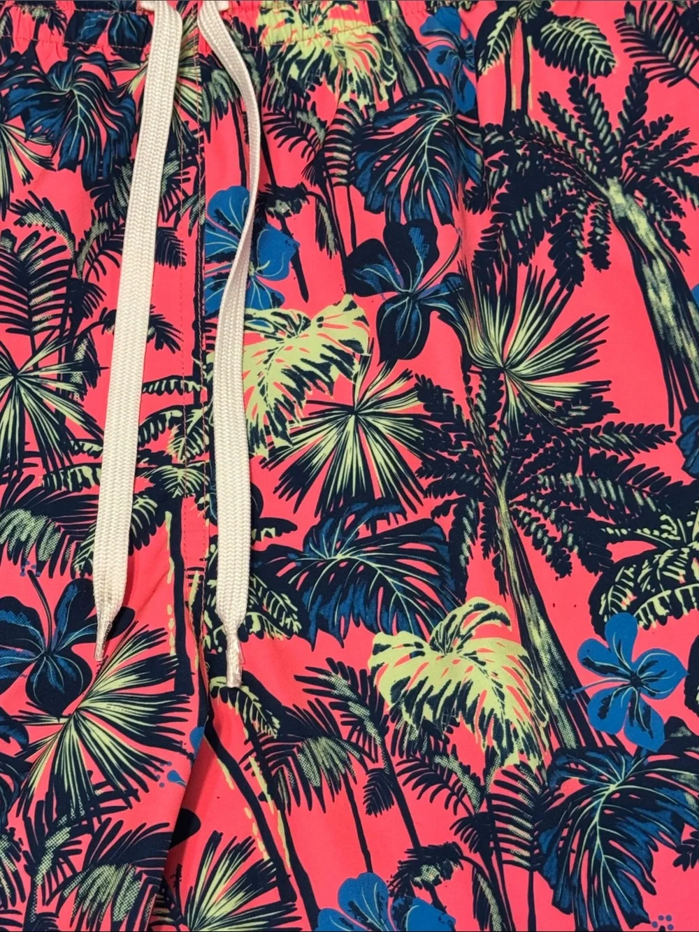Chubbies Men’s XXL 5.5” Swim Trunks Pink Tropical Palm Print